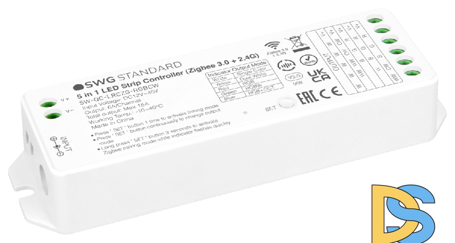 Контроллер для ленты SWG Standard SW-QC-LRCZG-RGBCW 00-00035928