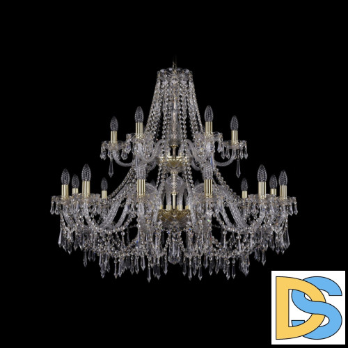 Подвесная люстра Bohemia Ivele Crystal 1403/12+6/360/2d G