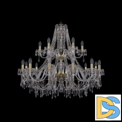 Подвесная люстра Bohemia Ivele Crystal 1403/12+6/360/2d G