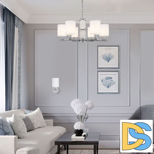 Подвесная люстра Eurosvet 60146/6 никель a063868