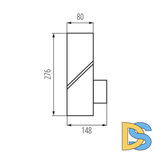 Уличный настенный светильник Kanlux Laven 36547