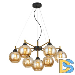 Подвесная люстра IMEX MD.9056-7-P-BK+COP