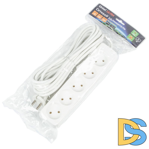 Удлинитель бытовой Uniel Ultra S-CU4-5 WHITE UL-00009989