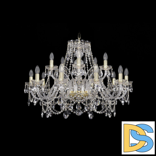 Подвесная люстра Bohemia Ivele Crystal 1411/10+5/300 G