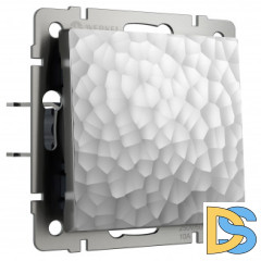 Выключатель одноклавишный (серебряный) W1210006