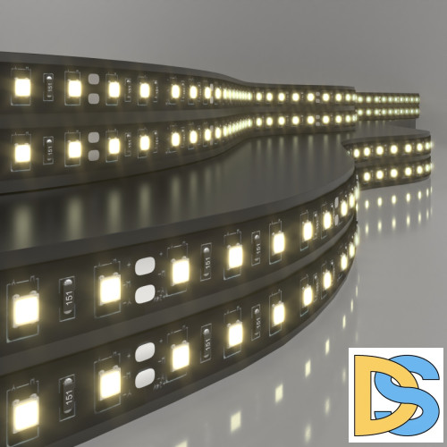 Светодиодная лента Elektrostandard 24V 14,4W 60Led 5050 IP20 теплый белый, Black, 5м 4690389172168