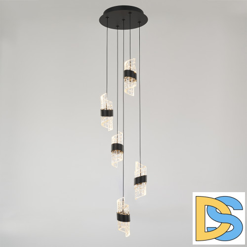 Каскадная люстра DeLight Collection MD23001022-5A matt black