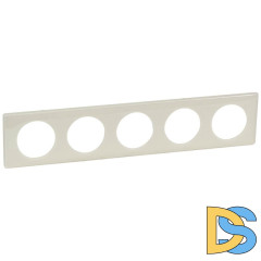 Рамка 5-постовая Legrand Celiane слоновая кость 066625