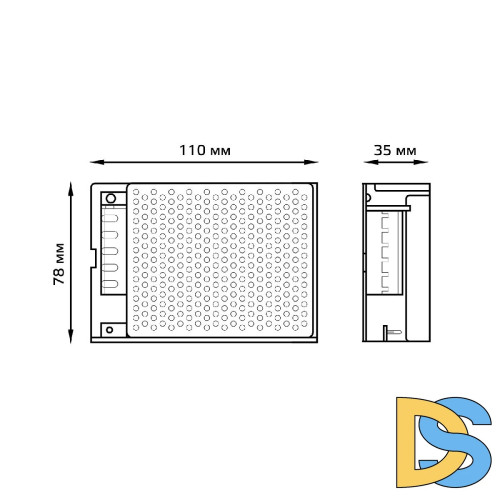 Блок питания Gauss Led Strip PS 12V 60W IP20 8A 202003060