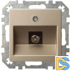 Розетка TV оконечная Epsilon (F разъем) шампань