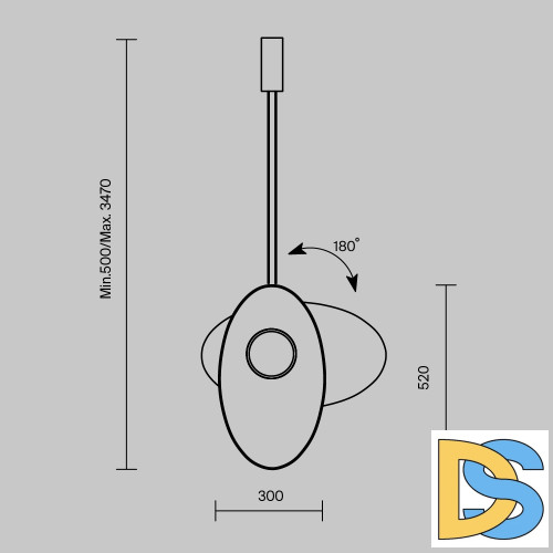 Подвесной светильник Maytoni Evolution MOD396PL-L10BL3K