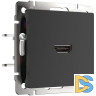 Розетка HDMI Werkel (черный матовый) W1186008