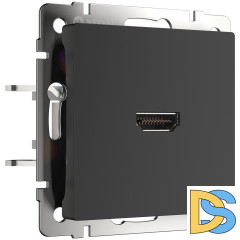 Розетка HDMI Werkel (черный матовый) W1186008