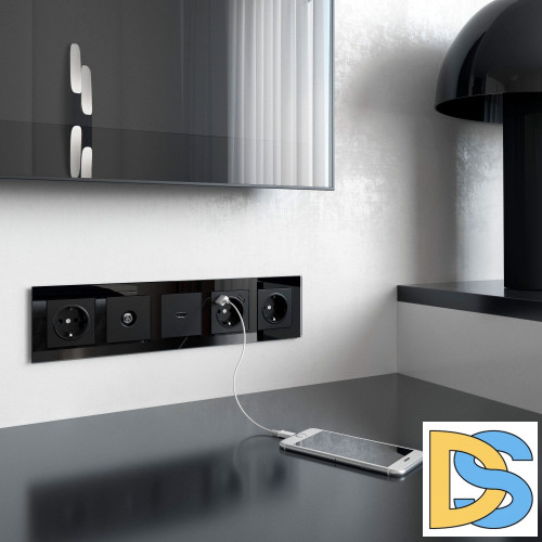 Розетка HDMI Werkel (черный матовый) W1186008