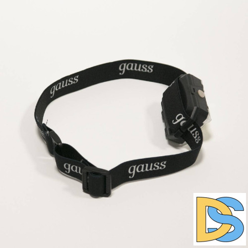 Налобный светодиодный фонарь Gauss от батареек 65х45 180 лм GF304