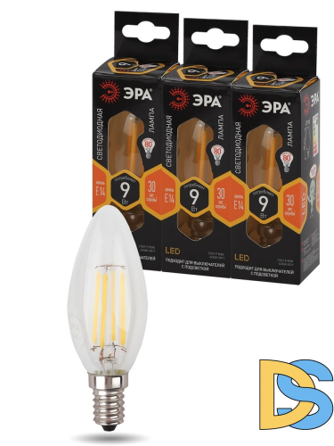 Лампа светодиодная Эра E14 9W 2700K F-LED B35-9w-827-E14 Б0046991