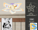 Потолочный светодиодный светильник Ambrella Light Acrylica FA1724