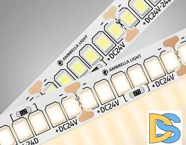 Светодиодная лента Ambrella Light LED Strip 24В 2835 22Вт/м 3000K 5м IP20 GS3501