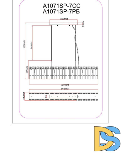 Подвесная люстра Arte Lamp Mayotte A1071SP-7CC