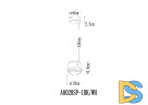 Подвесной светильник Arte Lamp Amaks A8028SP-1WH