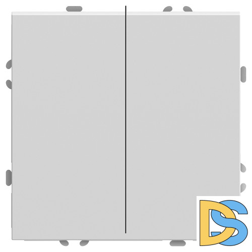 Переключатель двухклавишный Stekker RSW10-5107-01 Эмили 49869