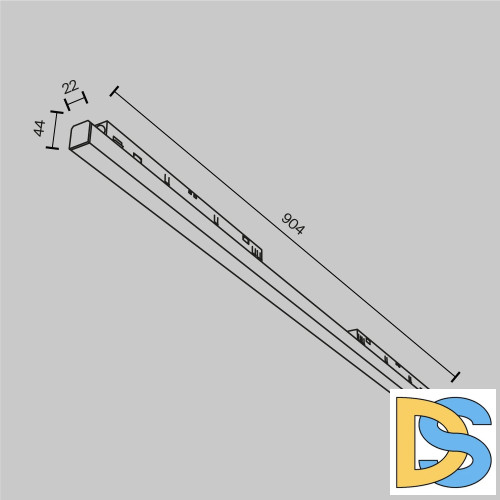 Трековый магнитный светильник Maytoni Basis TR030-4-30WTW-DD-B