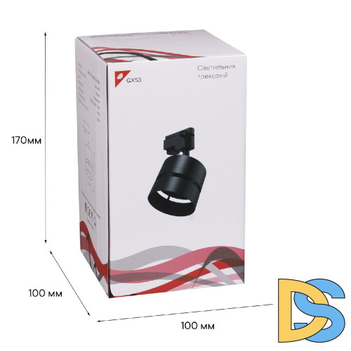Трековый однофазный светильник Reluce 53017-9.3-001MN GX53 BK