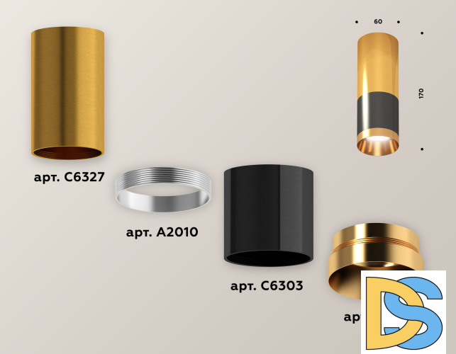 Потолочный светильник Ambrella Light Techno Spot XS6303050 (C6303, C6327, A2010, N6134)