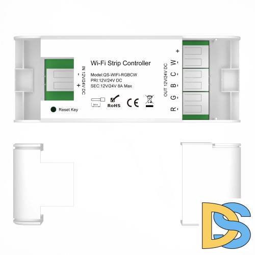WIFI контроллер RGBCW для светодиодных лент ST Luce Functional 12/24V 8A ST9000.500.01RGBCW