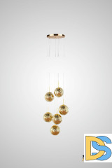 Каскадная люстра AM Group AM352-6GL