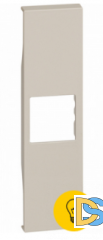 Лицевая панель для адаптеров Keystone RJ45 1 модуль.Песочный. Btichino Living Now