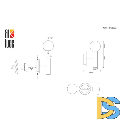 Бра ST Luce Pietra SL1210.501.01