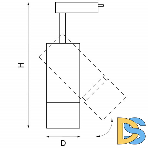 Трековый светодиодный светильник Lightstar Volta 229337