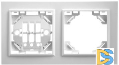Рамка 2-постовая Feron Stekker Эрна белая PFR00900201 39055