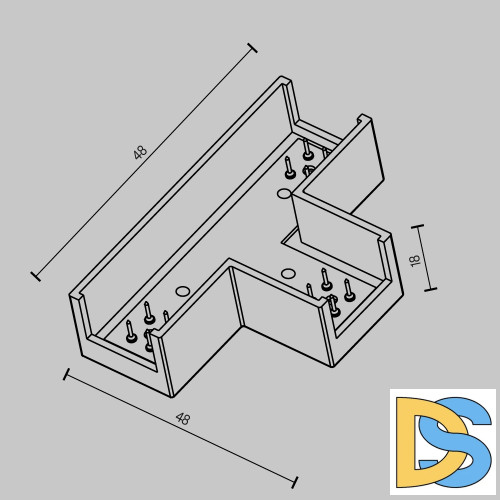 Коннектор питания Т-образный Maytoni Elasity TRA160CT-11B