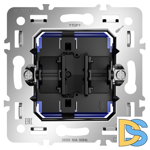 Механизм выключателя с самовозвратом одноклавишного 10А, S70
