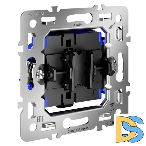 Механизм выключателя с самовозвратом одноклавишного 10А, S70