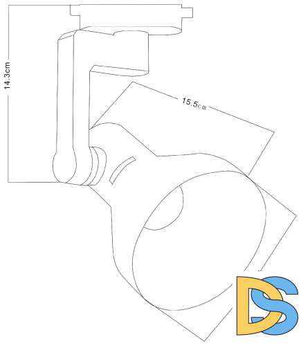 Трековый светильник Arte Lamp Nido A5106PL-1BK