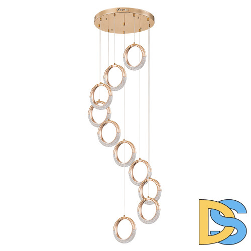 Каскадная люстра Arte Lamp Montana A7777SP-10GO