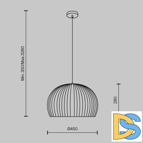 Подвесной светильник Maytoni Roots MOD195PL-01W1