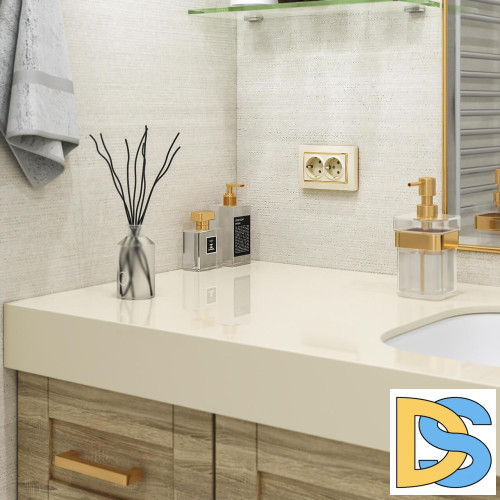 Рамка для двойной розетки Werkel Snabb слоновая кость/золото W0081932 4690389161148