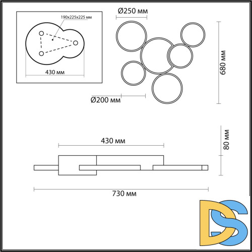 Потолочная люстра Lumion Norbert 5253/99CL