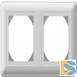 Рамка IP44 2-ая (двойная), влагозащитная, Белый, серия Wessen 59, Schneider Electric