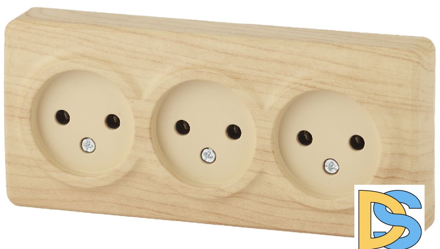 Розетка 3х2P Эра 11-2207-11 Б0020699