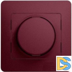 Диммер поворотно-нажимной, 600Вт универсальный, Баклажановый, серия Glossa, Schneider Electric