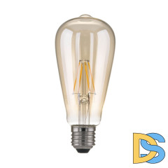 Лампа светодиодная филаментная Elektrostandard E27 6W 3300K прозрачная 4690389063954