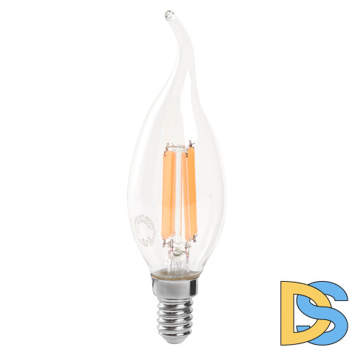 Лампа светодиодная Feron LB-718 Свеча на ветру E14 15W 6400K 38264