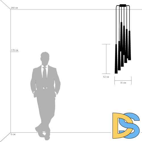 Каскадная люстра Lightstar Punto 807084