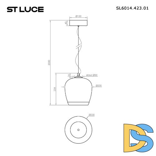 Подвесной светильник ST Luce Ripple SL6014.423.01
