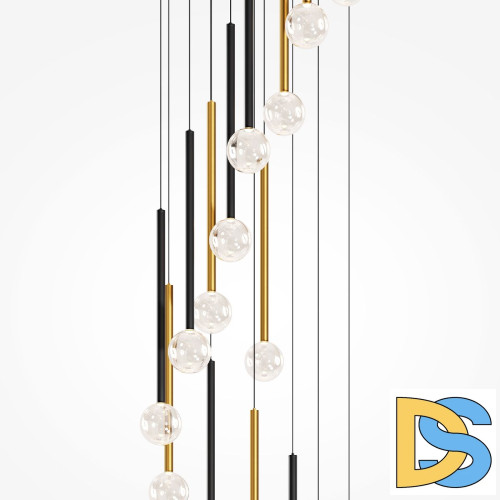 Каскадная люстра Maytoni Bubble dream MOD383PL-L40BBS3K